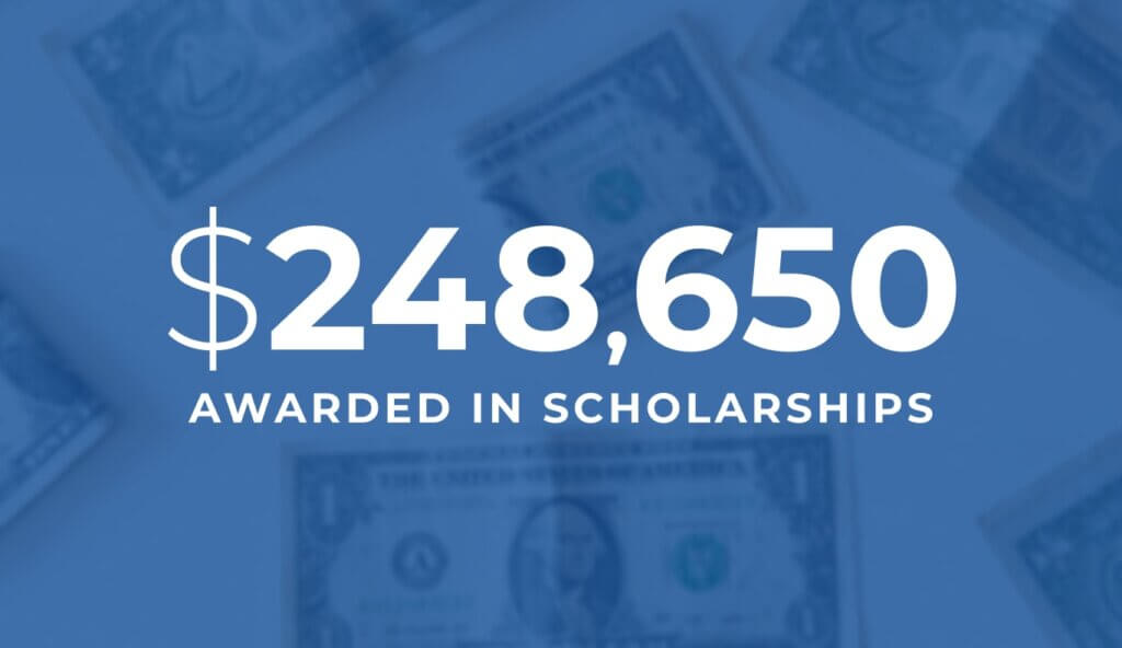 $248,650 awarded in scholarships