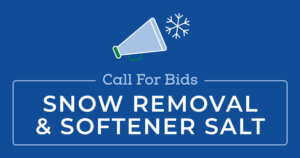 Notice of Bid Solicitation for Snow Removal and Softener Salt